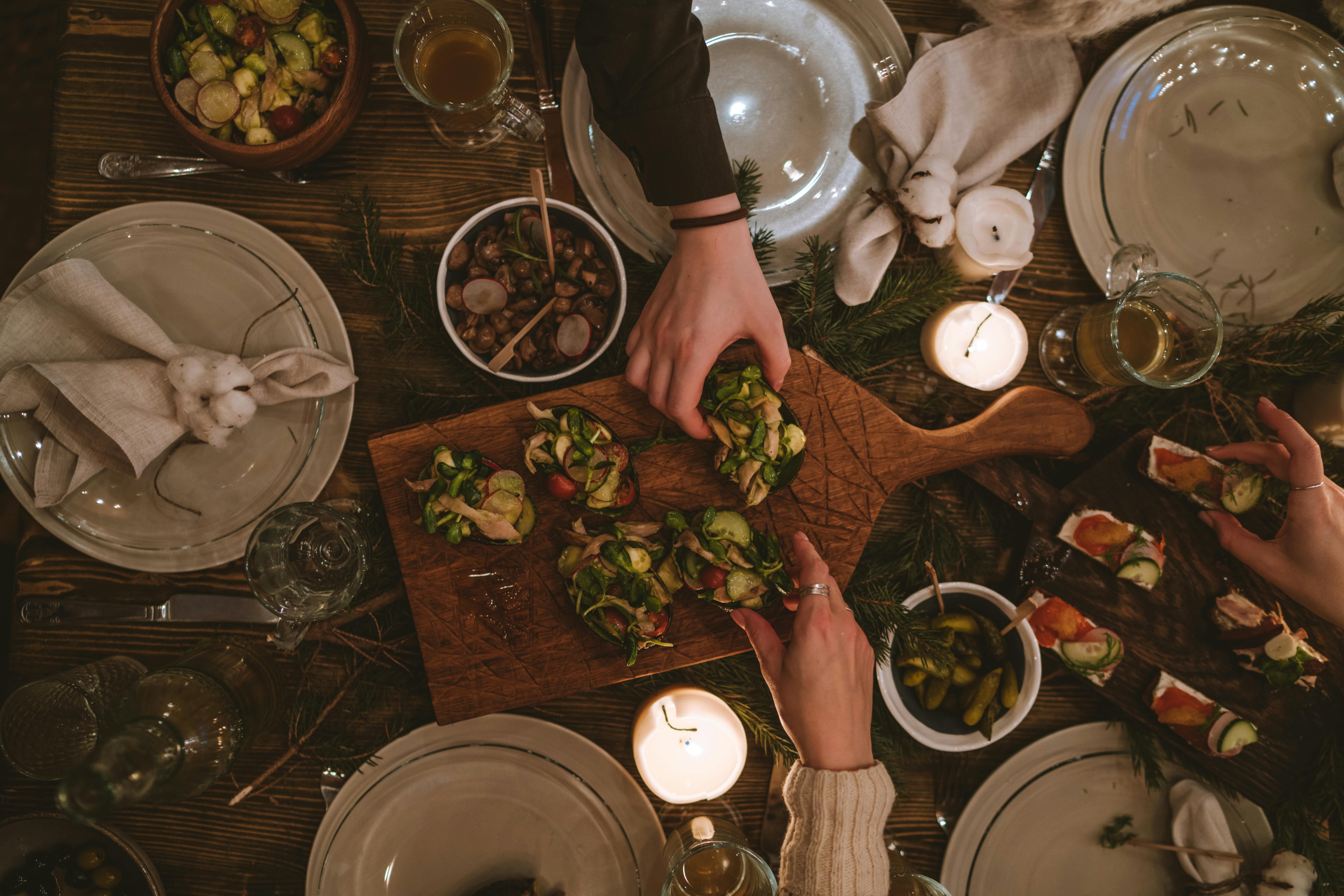 Festive meal sharing