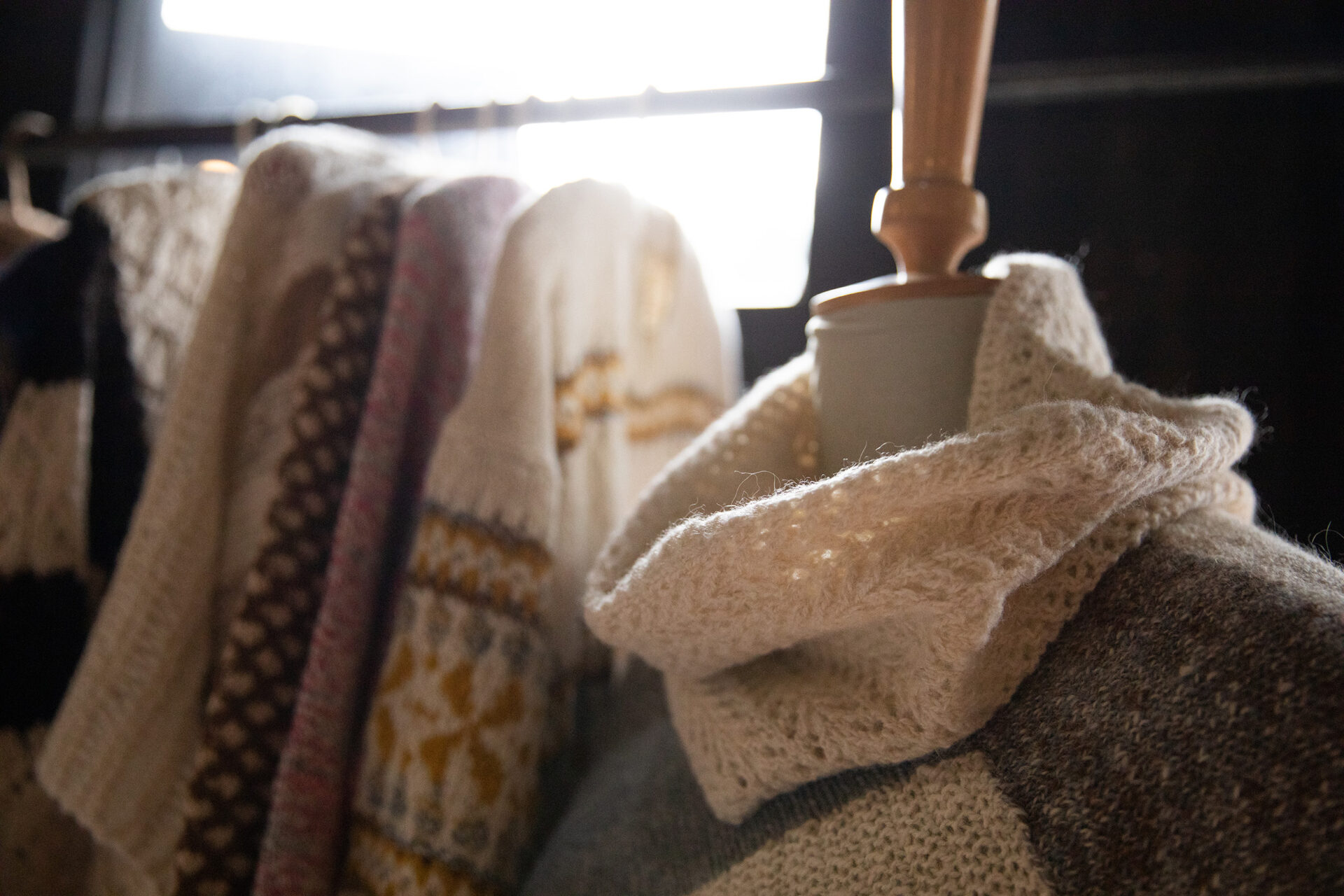 Alpaca yarn farm-to-fibre-to-fashion garments