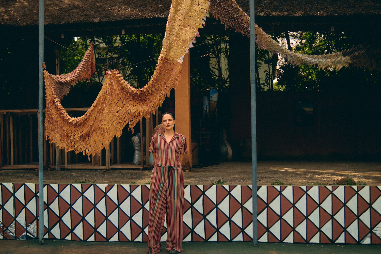 Q&A: Dominique Lanz on creating art with textile waste in Ghana